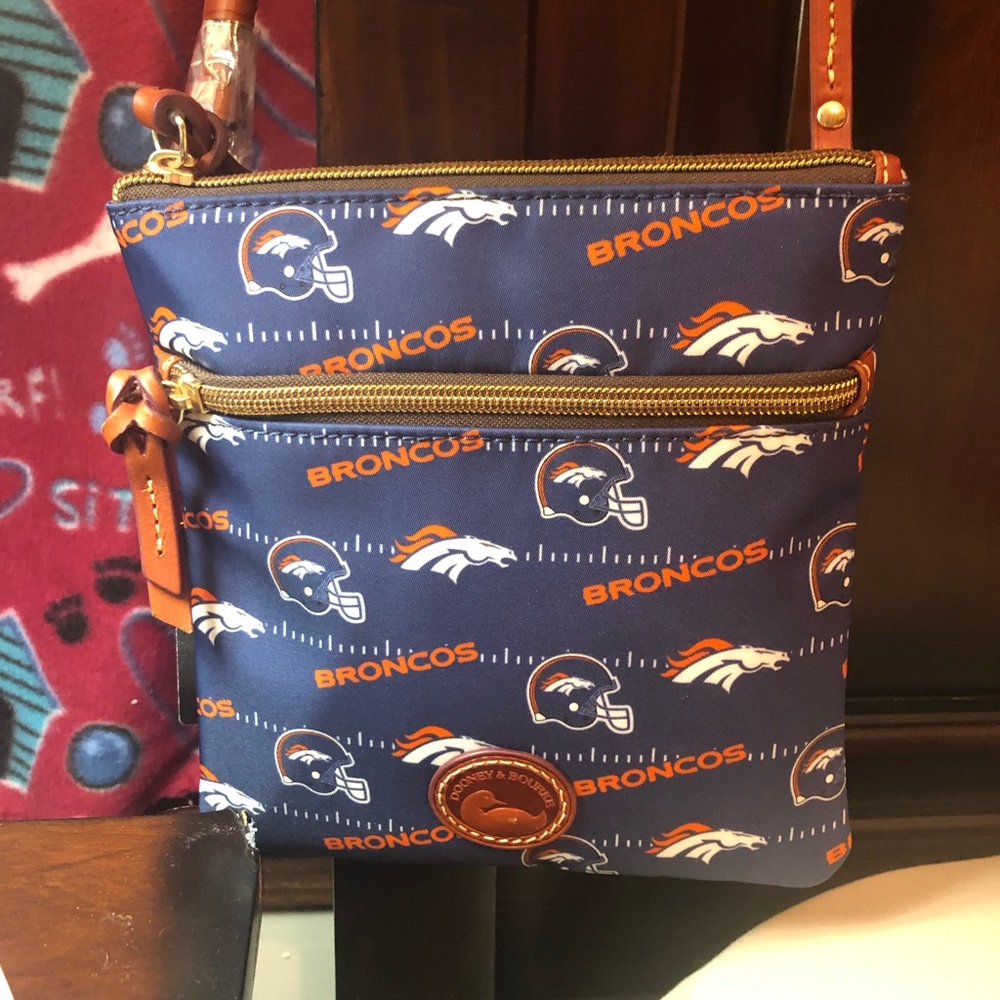 NWT Dooney and Bourke Denver Broncos cross bag